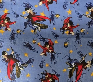 Harry Potter Vtg Fabric, 1/2 Yard - Springs 9195, Harry on Broom Plays Quidditch - Picture 1 of 1