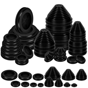 Hilitchi 28PCS 7 Sizes Rubber Grommets Assortment Kit 7/8" 1" 1-3/16" 1-3/8" ... - Picture 1 of 7