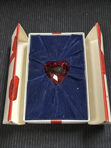 Swarovski Kristall SCS Mitglied Erneuerung Geschenk rotes Herz Figur / Briefbeschwerer 1988 - Bild 1 von 4