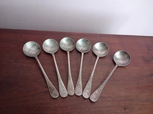Cucharas fuente de soda (6) marca líquida antigua - Imagen 1 de 7