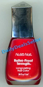 NUTRA NAIL Bullet-Proof Strength formula Color VIVID RUBY Nail Polish - Picture 1 of 1