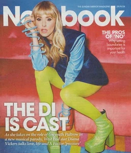 Sunday Mirror Notebook Magazine: Diana Vickers as Gwyneth Paltrow, Style 29.9.24 - Picture 1 of 2