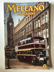 Meccano Magazine June 1947 #6 Cover The Age Of The Motor Bus 2983A - Imagen 1 de 1