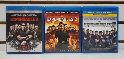 The Expendables Lot: 1, 2 & 3 (Blu-ray) Pre-Owned *Read Description* Foto 1 de 4
