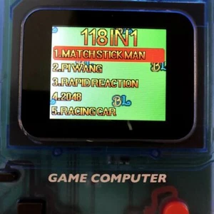 Computadora de juego portátil Game Boy clon Famiclone 118 en 1 romhacks pantalla retroiluminada - Imagen 1 de 10