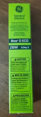 GE G24Q-3, 26 Watts 4 Pin Compact Fluorescent Lamp 3500K 97631 New! SEALED! 🔥  - Image 1 of 3