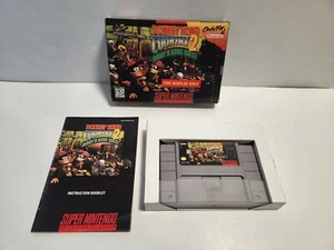Donkey Kong Country 2 (Super Nintendo) SNES Complete with Display Box Authentic - Picture 1 of 11