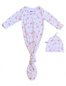 Juego de Vestido y Sombrero Keep Me Cosy® Baby en Lujoso Bambú - Flamenco - Imagen 1 de 8