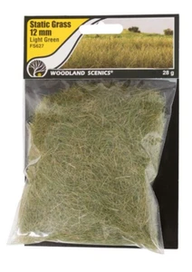 Woodland Scenics FS627 Static Grass 12mm Light Green NEW The Field System - Picture 1 of 2