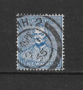 IRLANDA SCOTT 154 USADO F/VF - 1954 1'3p AZUL - JOHN HENRY CARDINAL NEWMAN (M1) - Imagen 1 de 2