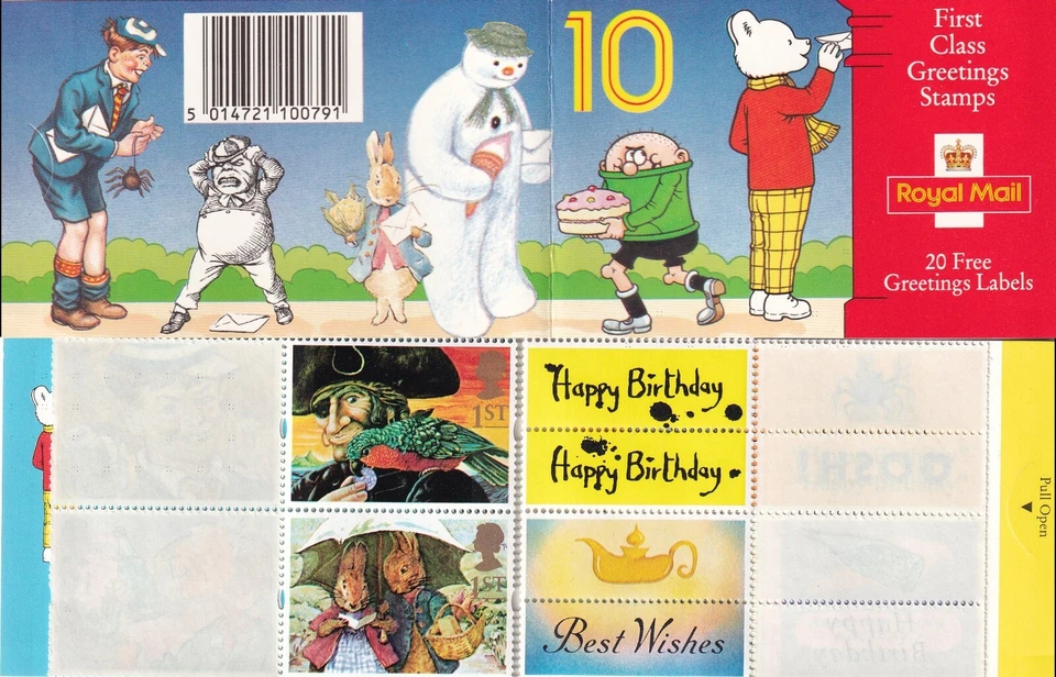 GB 1993 Yvert C 1650 booklet 10x1st Greetings - Image 1 of 1