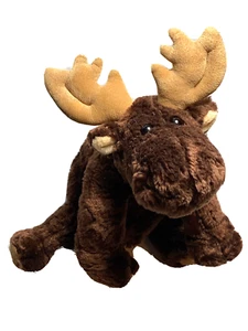Gund 9" Moosie Moose #2534 Beanbag Small Plush Chocolate Brown Stuffed Animal - Picture 1 of 6