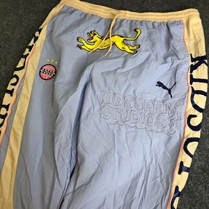PUMA x Kidsuper KS Track Pants Mens XXL Blue Windbreaker Soccer Football - Picture 1 of 14