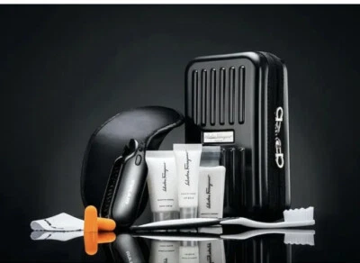 NOVO EVA AIR Salvatore Ferragamo Royal Laurel/Kit de Amenidades de Negócios - Imagem 1 de 3