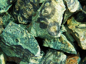 3000 Karat viel Krokodil Jaspis grob + ein GRATIS facettierter Edelstein - Bild 1 von 8