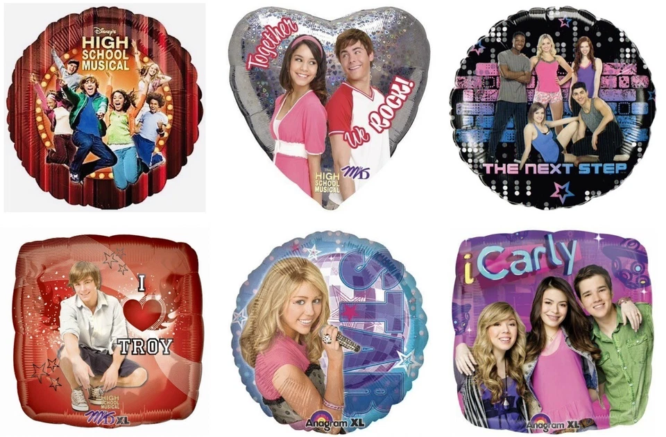 High School Musical Troy Carly Hannah Montana Next Step 18" Foil Mylar Balloons - Image 1 of 1
