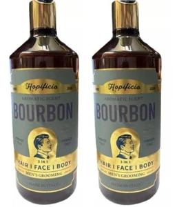 2-Pack Hopificio ~ Bourbon 3-in-1 Wash for Men 33.8 fl oz Each - Picture 1 of 1
