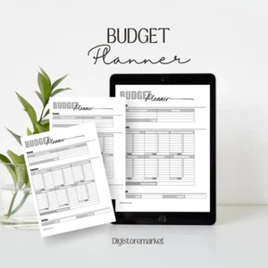 A4 Digital Budget Planner Fillable Printable Download PDF - Picture 1 of 2