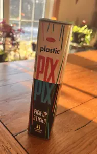 VINTAGE PICK UP STICKS GAME WHITMAN PLASTIC PIX PIX 30 STICKS MADE IN USA - Picture 1 of 8