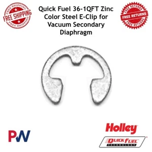 Quick Fuel 36-1QFT Zinc Color Steel E-Clip for Vacuum Secondary Diaphragm - Picture 1 of 8
