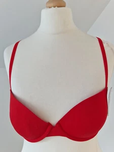 30D B.Tempt'd Full Ladies Bra Red BNWT PushUp - Picture 1 of 7