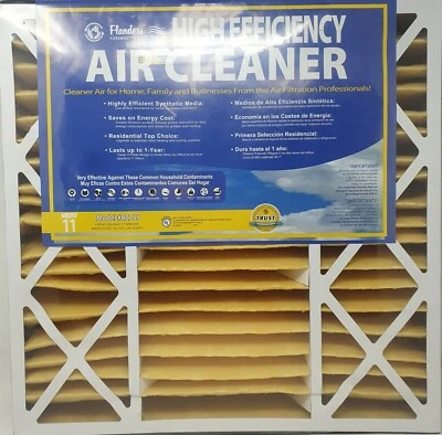 Limpador de ar filtro plissado AAF Flanders 82755.052020 20 x 20 x 5 M11 Qtd. 2 - Imagem 1 de 2