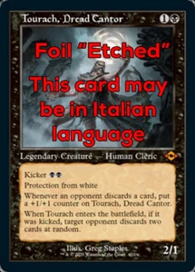 MTG TOURACH, DREAD CANTOR EXC TOURACH, CANTORE DELLA PAURA MH2 RETRO IT ETCHED - Picture 1 of 1
