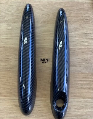 MINI R56 Carbon Look Maniglia Clip su Copri R55 R57 R58 R58 JCW COOPER S ONE  - Immagine 1 di 4