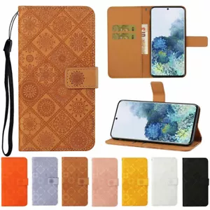 Magnetic Leather Wallet Case Cover For Samsung S24FE A16 5G S25 Ultra S25+ S25 - Picture 1 of 22