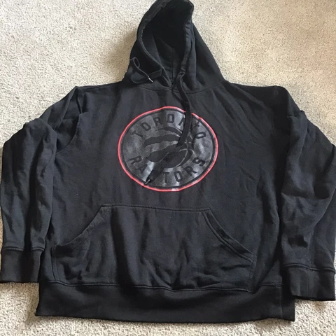 Toronto Raptors Sweater Men's NBA Hooded Sweatshirt Black Size S Small Hoodie Cover