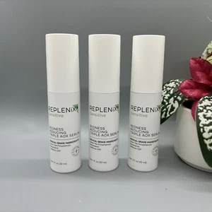 3x REPLENIX Power of Three Redness Reducing Triple AOX Serum 1oz Ea FULL Sz NWOB - Picture 1 of 7