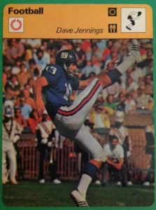 1979 Dave Jennings NY Giants NFL Football Punter Sportscaster Card #71-01 NM - Picture 1 of 1