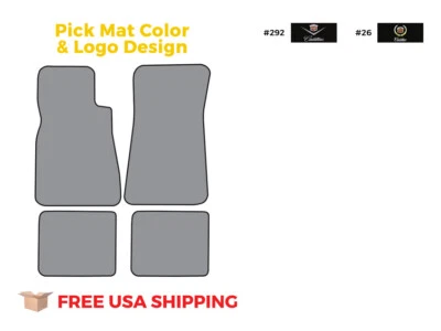 FITS 1987-1992 Cadillac Brougham Rear Wheel Drive Floor Mat 4pc Cutpile Foto 1 de 4