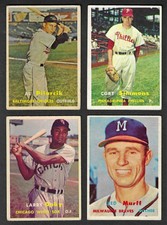 1957 Topps Baseball:   "OFF GRADE"  Choose Your Card (#4 - #403)