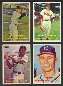 1957 Topps Baseball:   "OFF GRADE"  Choose Your Card (#4 - #403)