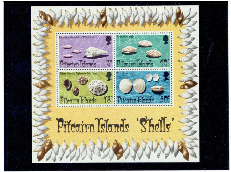 PITCAIRN ISLANDS 1974 Shells (Fauna) S/S CV $5.50 - Image 1 of 1
