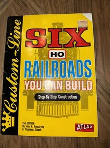 Sechs HO Eisenbahnen zum Bauen 1976 2. Auflage Modelleisenbahn Buch Custom-Line - Bild 1 von 5