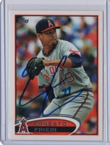 ERNESTO FRIERI MLB Angels 2012 Topps Auto Autographed Signed #US138 Card - Picture 1 of 2