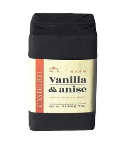 CASTELBEL Vanilla & Anise Scented Luxury 2-Soap Set - Picture 1 of 3