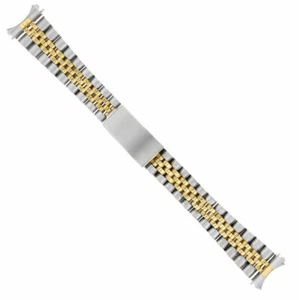 17MM JUBILEE WATCH BAND FOR 31MM ROLEX MIDSIZE 68273 78273 178241 TWO TONE HEAVY - Picture 1 of 7