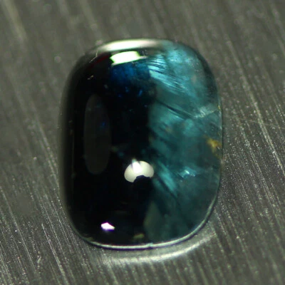 Piedra preciosa suelta cabujón turmalina azul 100 % color deslumbrante de 2,67 quilates Foto 1 de 4