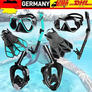 Set Snorkeling Professionale Adulti con Pinne, Dry Top Snorkeling e Nuoto DHL - Foto 1 di 21