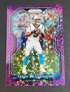 2020 PANINI PRIZM NO HUDDLE PURPLE PRIZM TEDDY BRIDGEWATER 20/35