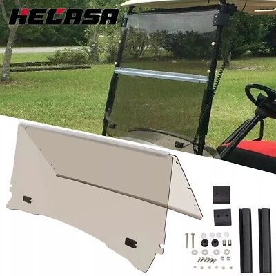 For EZGO TXT & Medalist 1994-2013 Folding Golf Cart Tinted Windshield Windscreen - Image 1 of 4
