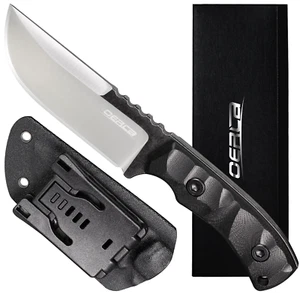 Oerla Fixed Blade Outdoor Duty Straight Field Knife G10 Handle and Kydex Sheath - Picture 1 of 7