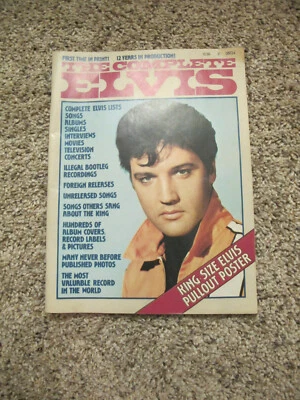1977 The Complete Elvis Discography Magazine w/ Full-Size Poster-LN Condition - Image 1 of 4