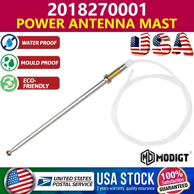 OEM Replace For 1985-86 BMW 530i 533i 540i Silver power Antenna Mast #2018270001 - Image 1 of 4
