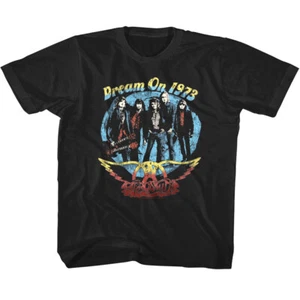 Aerosmith Dream On Tour 1973 Kids T Shirt Vintage Photo Rock Band Album Merch - Picture 1 of 3