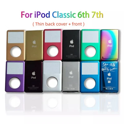 Cubierta delantera y trasera (delgada) para iPod Classic 6/6,5/7ª generación 80 GB 120 GB 160 GB 256 G Foto 1 de 4