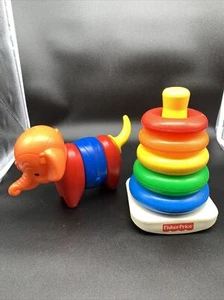 Tupperware Anelli Giocattolo Elefante & Pescatore Prezzo Roccia e Pila - Foto 1 di 4